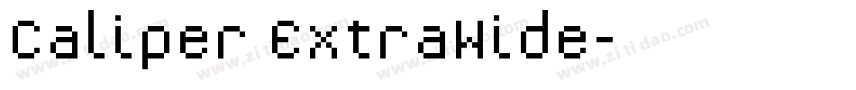 Caliper ExtraWide字体转换